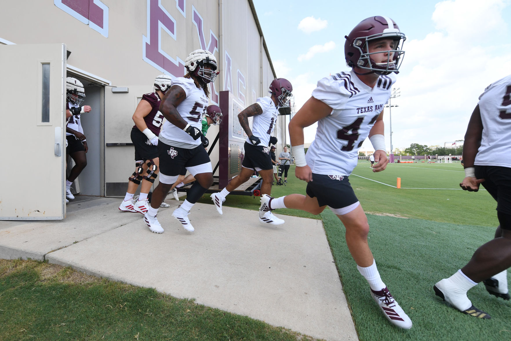 Texas A&M football practice
